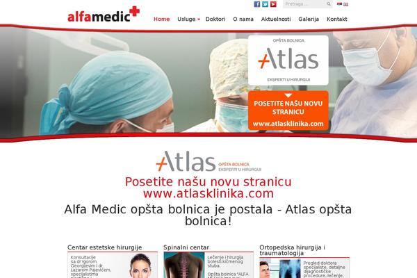 alfamedic.rs site used Alfamedic
