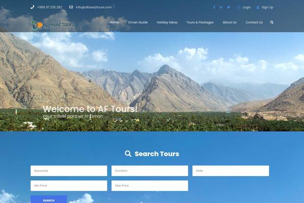 Site using Adventure-tours-data-types plugin