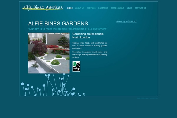 Alfie theme site design template sample