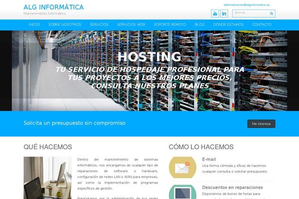 alginformatica.es site used AccessPress Lite