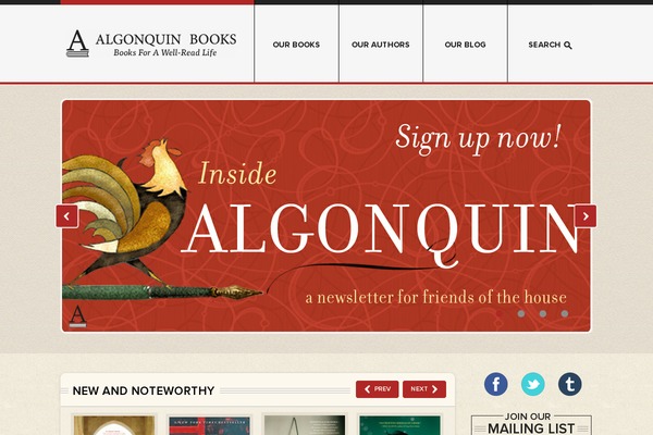 algonquinbooksblog.com site used Algonquin