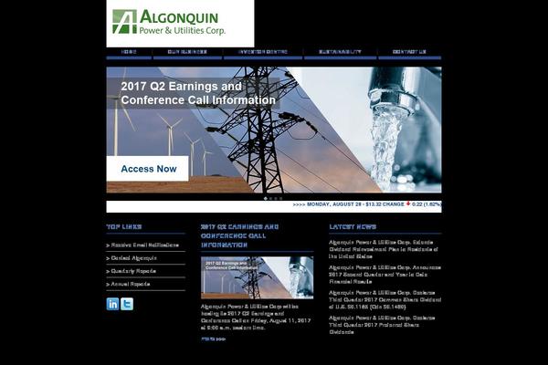 algonquinpower.com site used Apuc