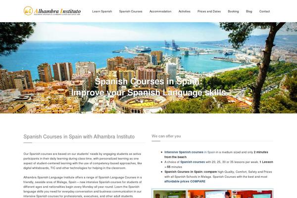 Alhambra theme site design template sample