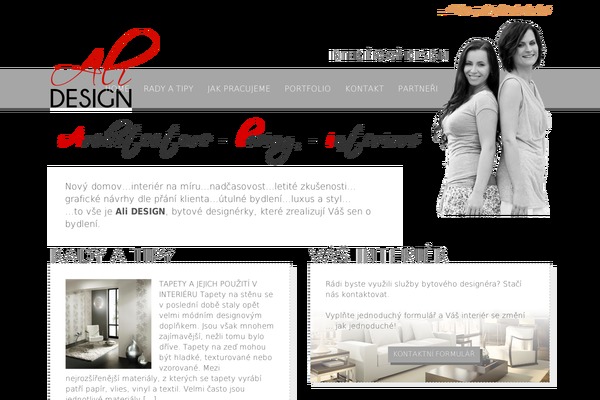 ali-design.cz site used Ali