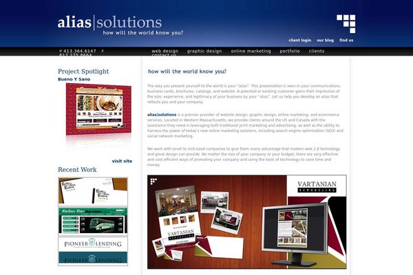 alias-solutions.com site used Alias_theme