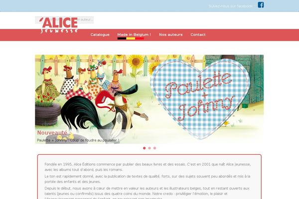 Alice theme site design template sample