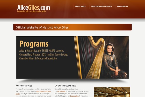 WordPress website example screenshot