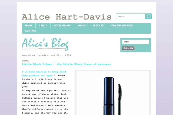 alicehartdavis.com site used Alice-hart-davis