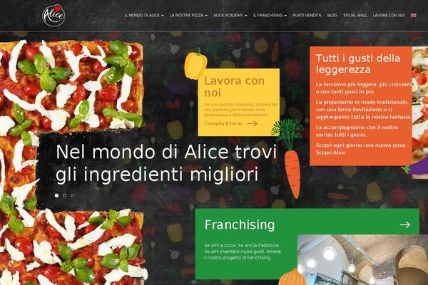 alicepizza.it site used Alicepizza