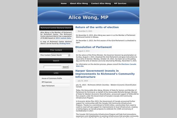 alicewong.ca site used Sleek-glossy-blue-v2