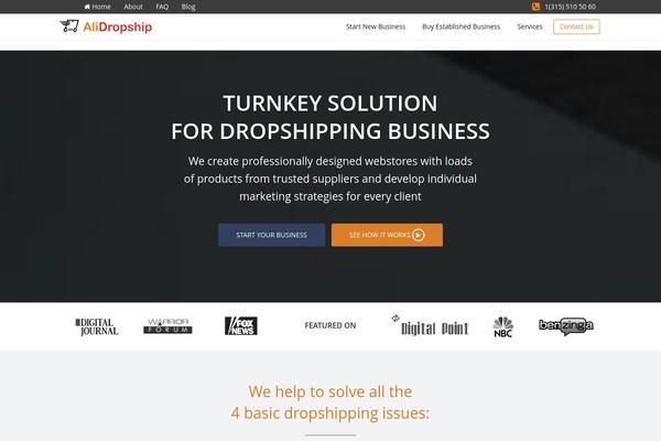 alidropship.com site used Alidrop
