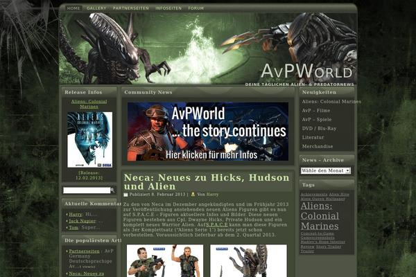 aliens-versus-predator.de site used Avpnews