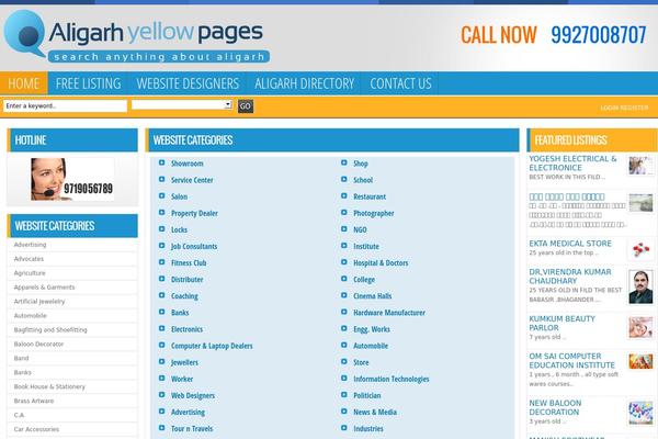 aligarhyellowpages.com site used Skdirectory