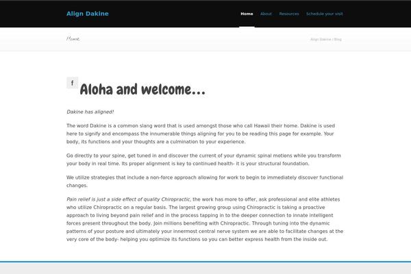 WordPress website example screenshot