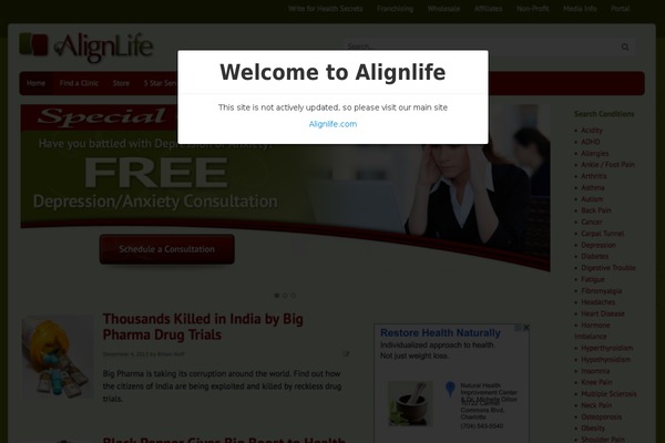 alignlifechiropractic.com site used Canvas553