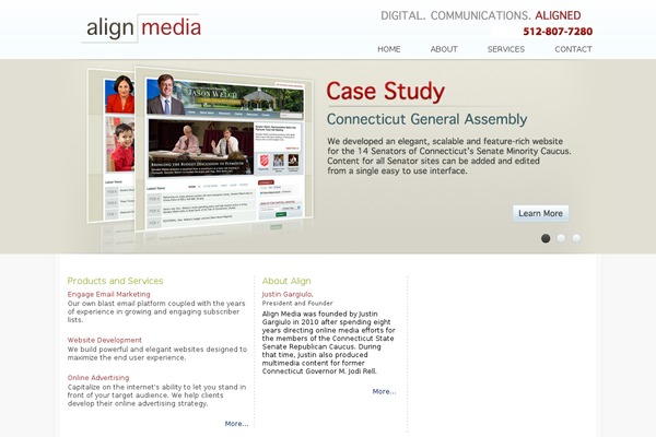 WordPress website example screenshot