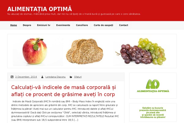 alimentatiaoptima.ro site used Rubine Lite