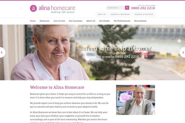 alinahomecare.com site used Alina