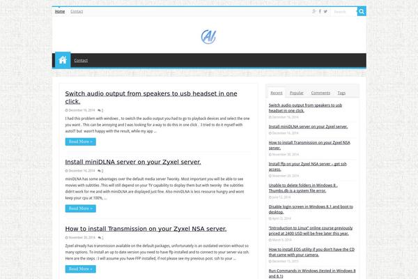 WordPress website example screenshot