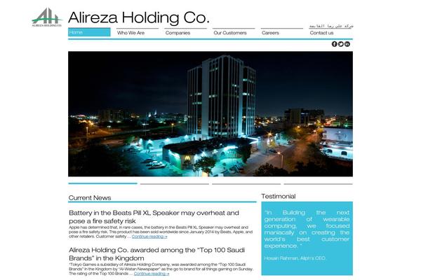 alireza theme websites examples