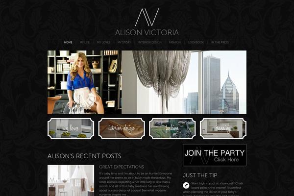Alison theme site design template sample