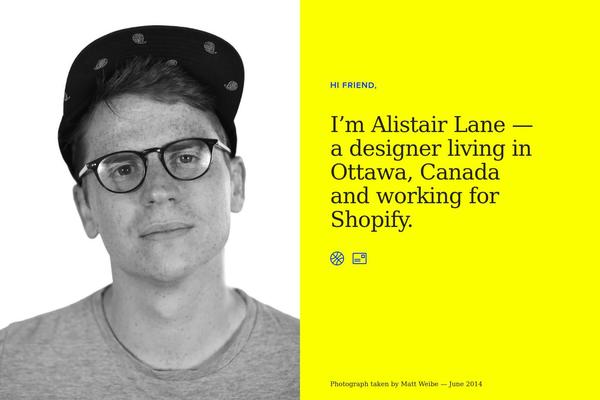 alistairlane.com site used Alistair-lane
