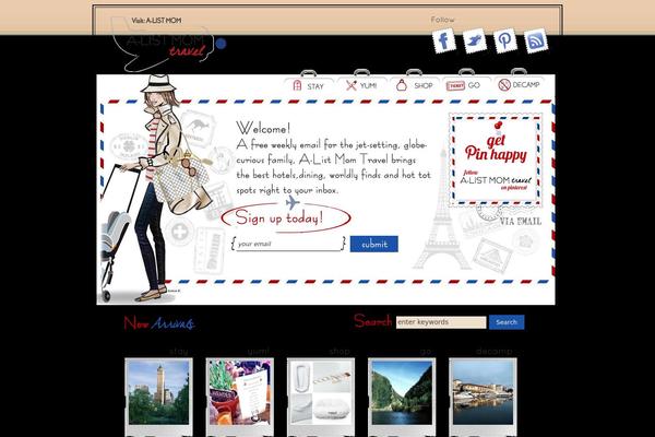 alistmomtravel.com site used Listmom