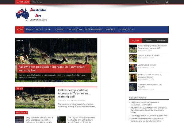 Jarida theme site design template sample