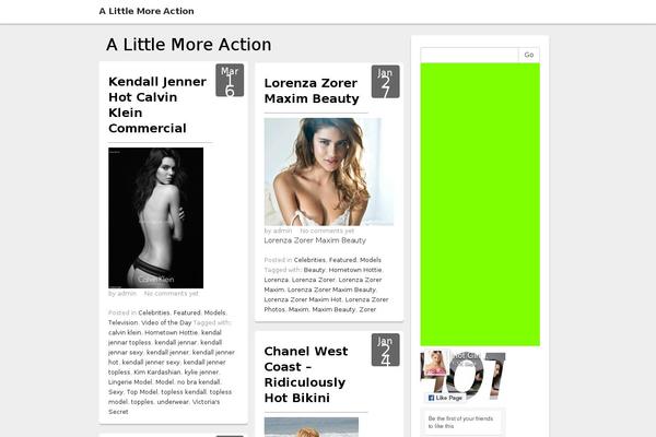 Social Magazine theme site design template sample