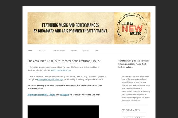 Twenty Twelve theme site design template sample