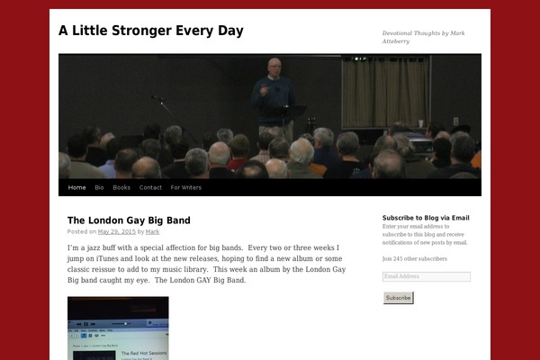 Twenty Ten theme site design template sample