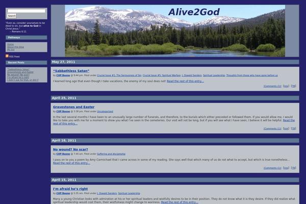 alive2god.com site used Journalized