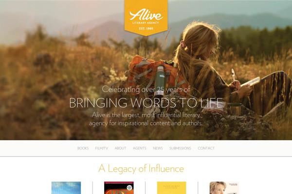 Alive theme site design template sample