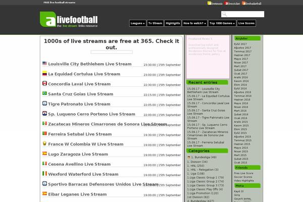 alivefootball.com site used Alivezipweb