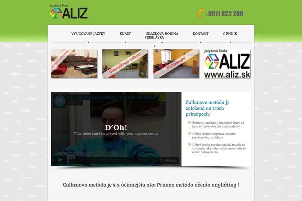 aliz.sk site used Homebuildertheme-trial