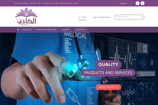 Medicallink-theme theme site design template sample
