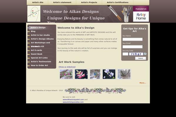 alkasdesigns.com site used Alkadesigns
