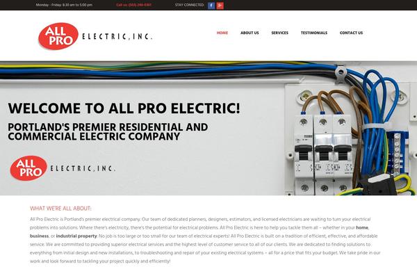 all-pro-electric.com site used Houserepair