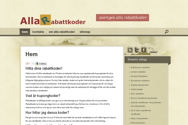alla-rabattkoder.se site used Bold