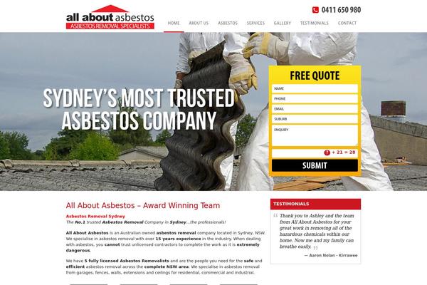 allaboutasbestos.com.au site used Asbestos