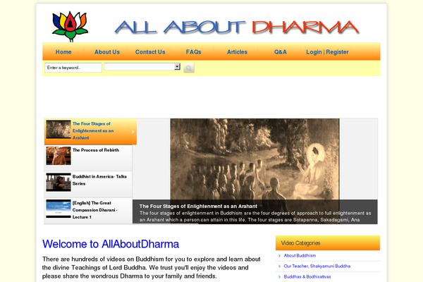 allaboutdharma.com site used Moviepress