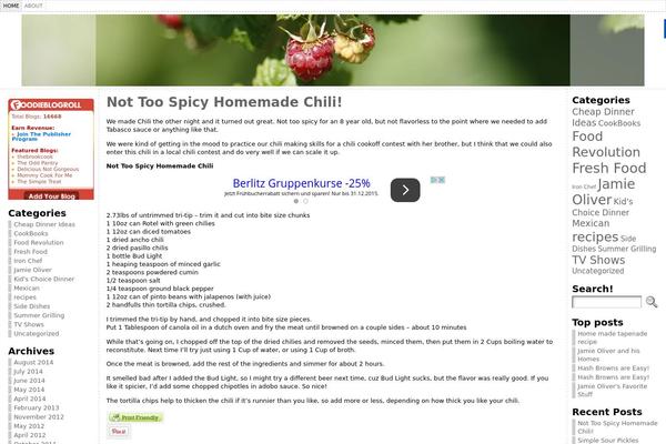 WordPress website example screenshot