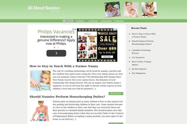 allaboutnannieswashington.com site used Allaboutnannieswashington.com