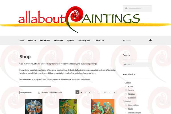 allaboutpaintings.com site used Storefront