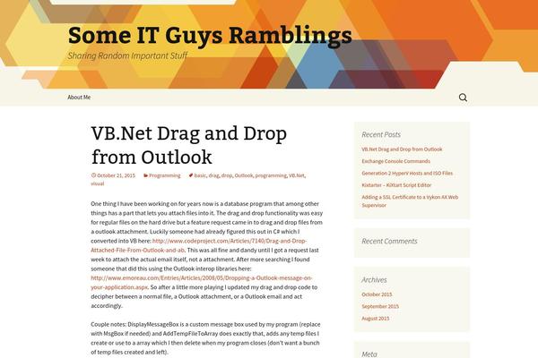 Twenty Thirteen theme site design template sample