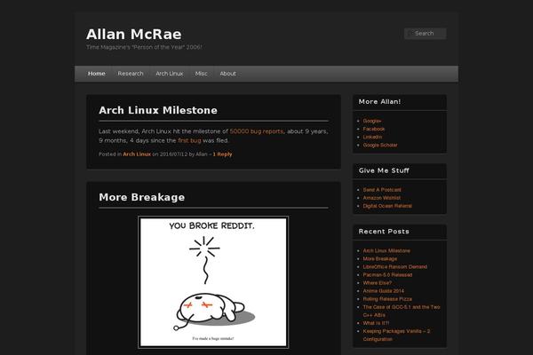 WordPress website example screenshot