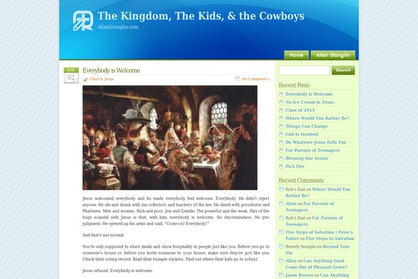 allanstanglin.com site used Glossyblue-advanced-1-1