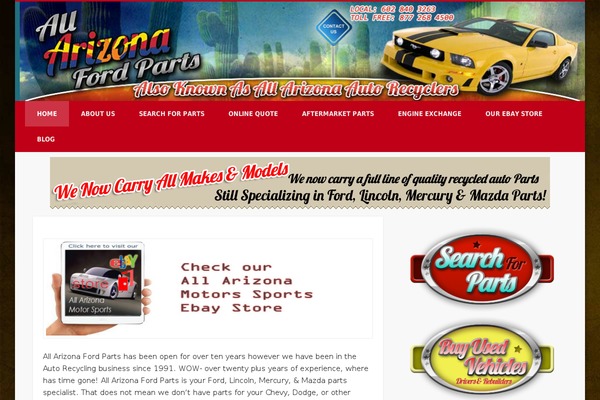 WordPress website example screenshot