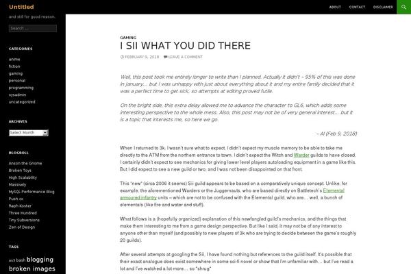 WordPress website example screenshot