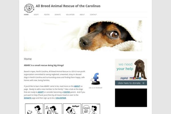 Twenty Twelve theme site design template sample